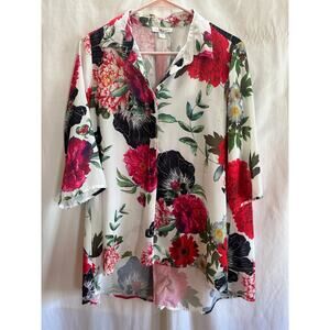 Floral Blouse – Size Small | Flowy Lightweight Top